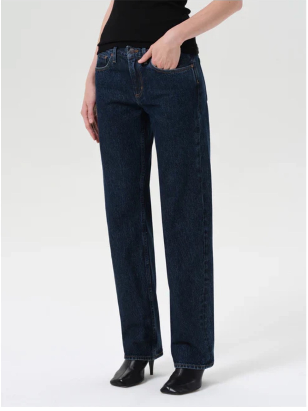 Agolde Low Rise Slim Jeans in Pendulum
